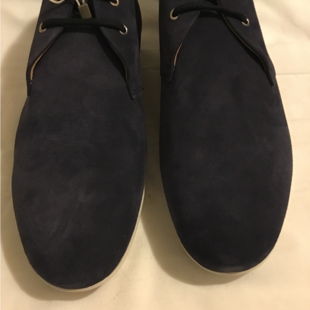 Santoni Blue suede classy shoe MEN SIZE 11 - Picture 8 of 10